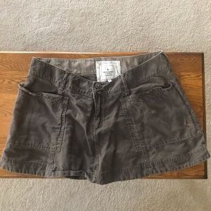 Abercrombie and Fitch - Linen and cotton brown mini skirt